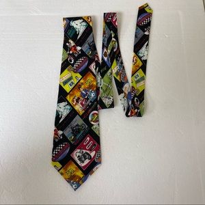 Vintage 1998 Nicole Miller Harley Davidson Silk Necktie